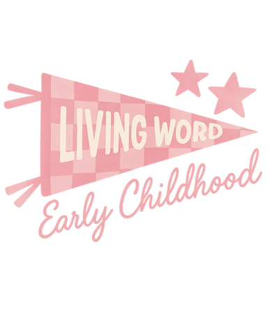 Living Word - Banne r- Pink and Blue