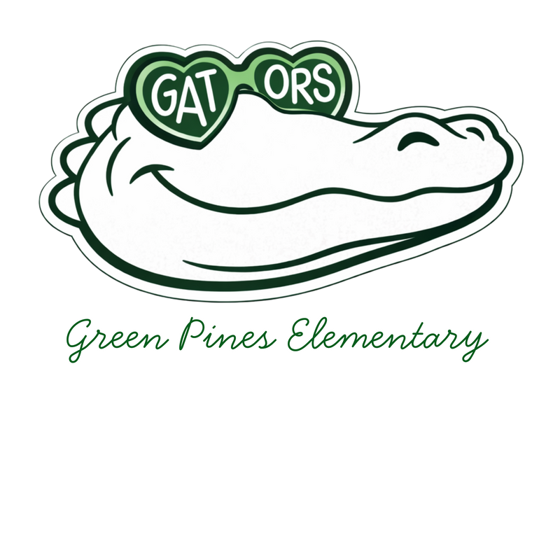 Green Pines Gator with Sunglasses