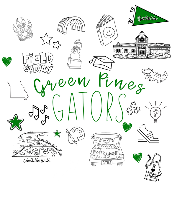 Green Pines Gator Doodle