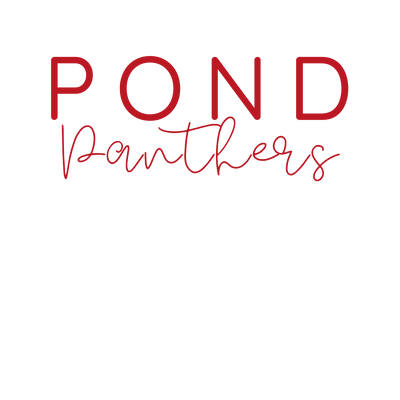 Pond - Panthers Simple Text -Red